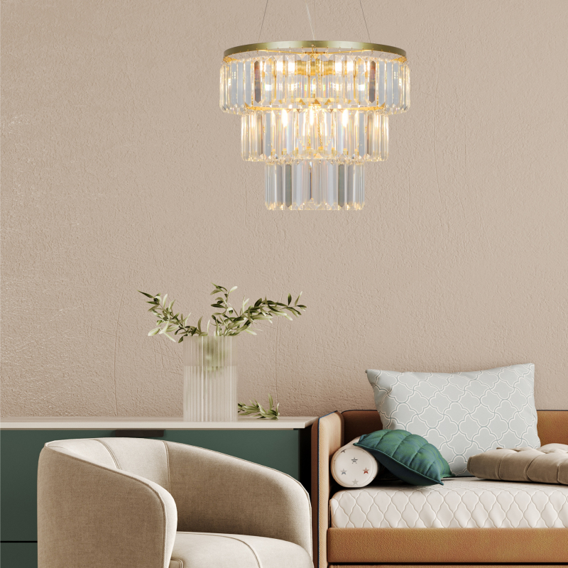 Lampa wisząca TIFANNY P17127-4-1GD