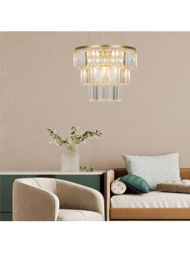 Lampa wisząca TIFANNY P17127-4-1GD