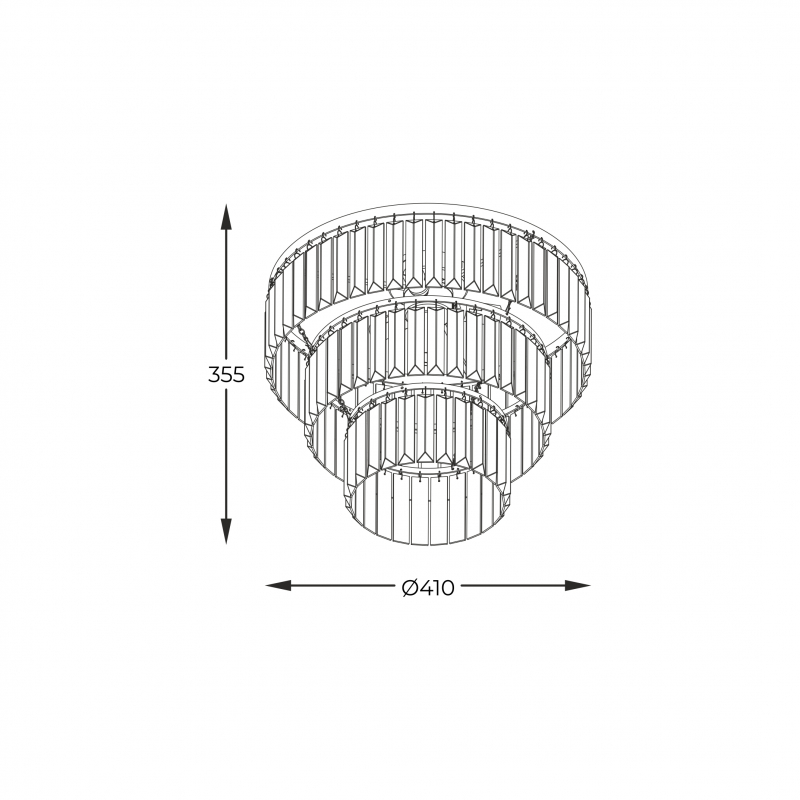 Lampa sufitowa TIFANNY P17127-4-GD