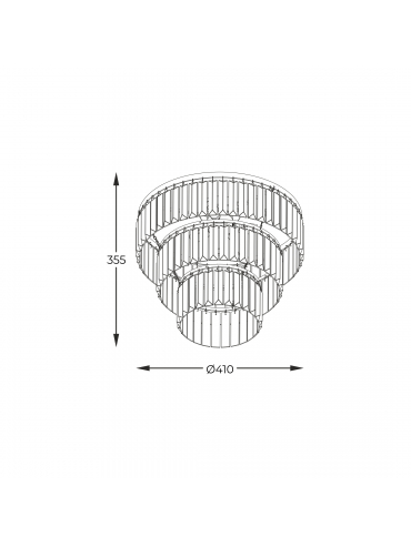 Lampa sufitowa TIFANNY P17127-4-GD