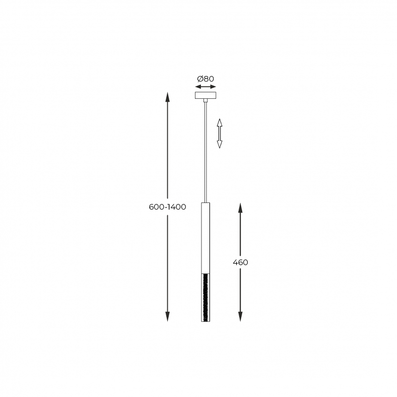 Lampa wisząca ONE P0461-01E-F7F7