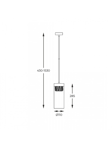 Lampa wisząca GEM P0389-01D-F4AC