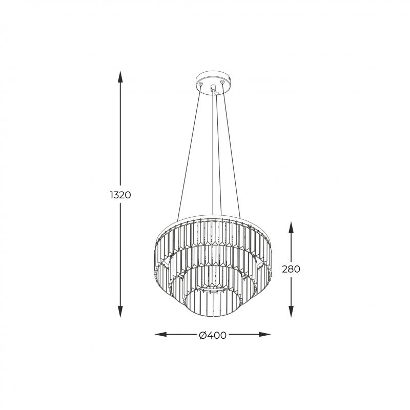Lampa wisząca TIFANNY P17127-4