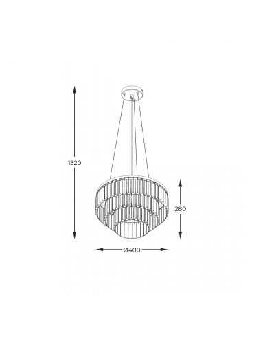 Lampa wisząca TIFANNY P17127-4