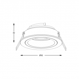 Spot CHUCK DL ROUND WHITE 92699