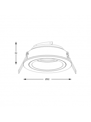 Spot CHUCK DL ROUND WHITE 92699