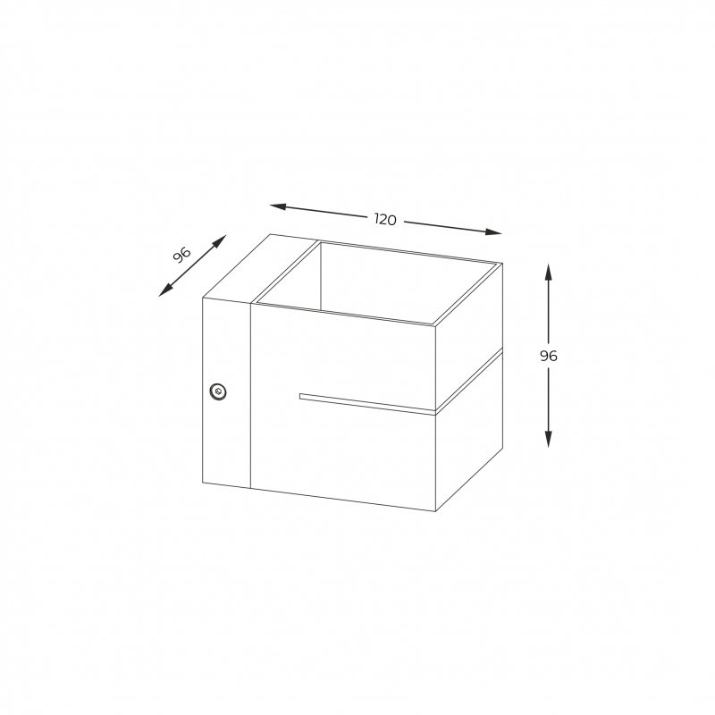 Spot TRANSFER WL 2 WHITE 91066