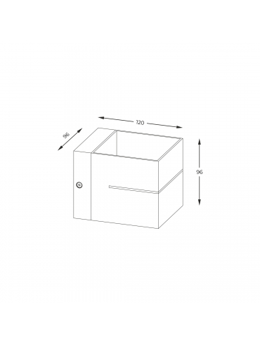 Spot TRANSFER WL 2 WHITE 91066