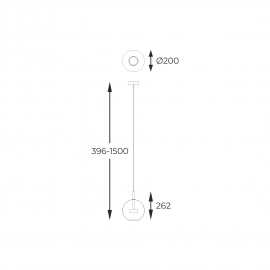 Lampa wisząca ENCELADUS P0428-01J-F4AC