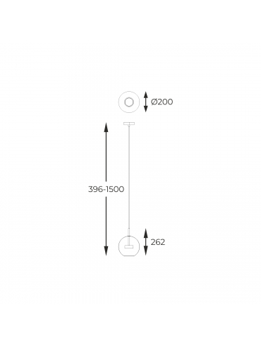 Lampa wisząca ENCELADUS P0428-01J-F4AC