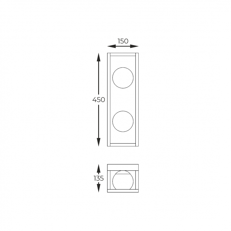 Kinkiet PIRO MB3115-2-3BT