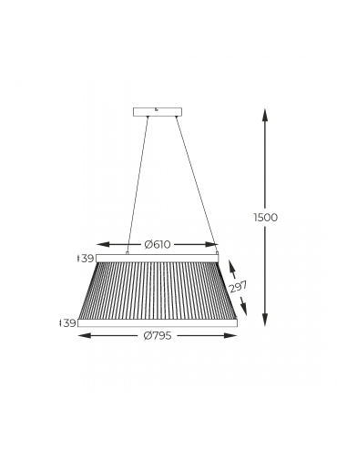 Lampa wisząca BALU MD3328-2M-3BT
