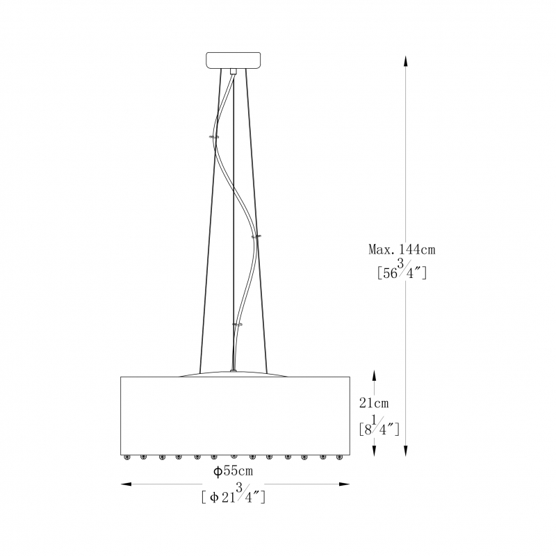 Lampa wisząca BLINK P0173-07W-F4B3
