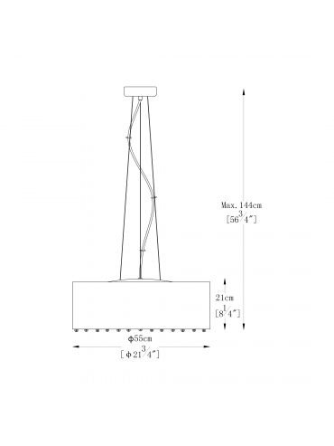 Lampa wisząca BLINK P0173-07W-F4B3