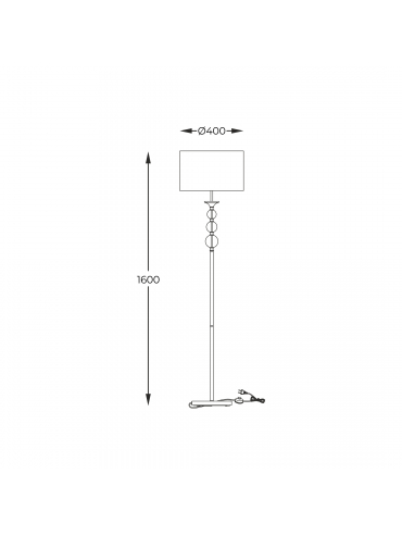 Lampa podłogowa REA RLL93163-1B