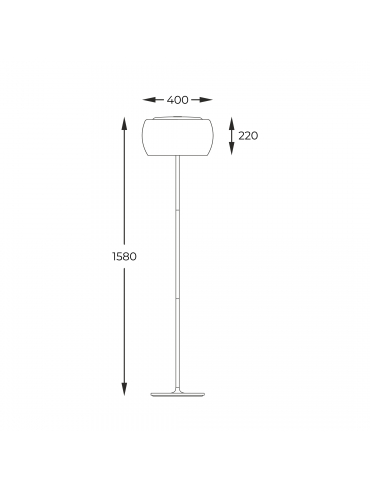 Lampa podłogowa CRYSTAL F0076-04A-F4FZ