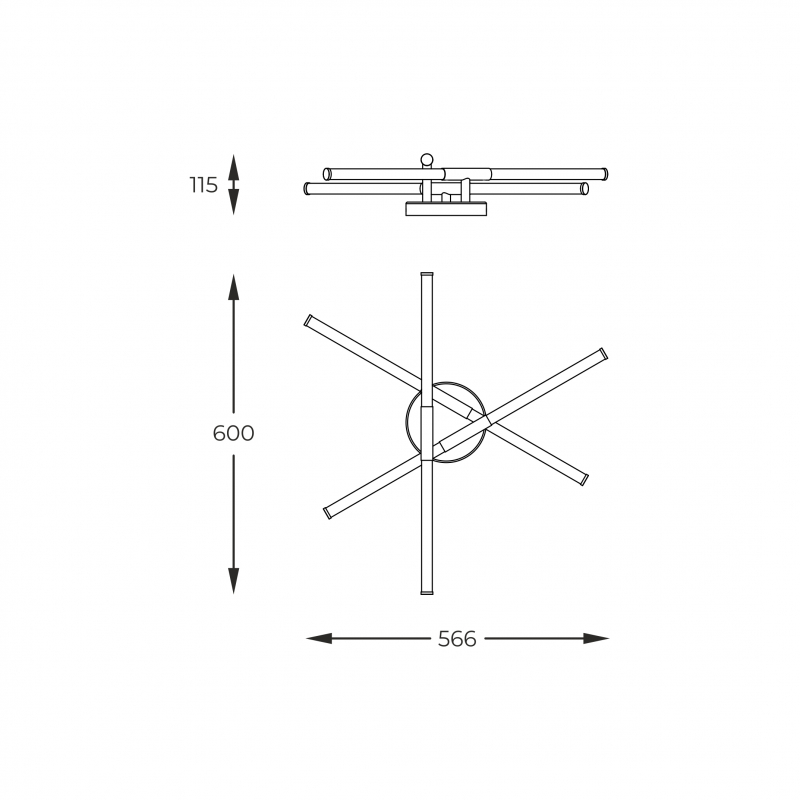 Lampa sufitowa LAUTARO 1006