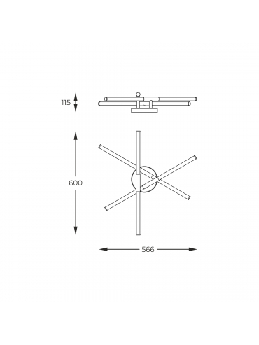 Lampa sufitowa LAUTARO 1006