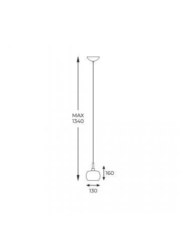 Lampa wisząca CRYSTAL P0076-01A-F4FZ
