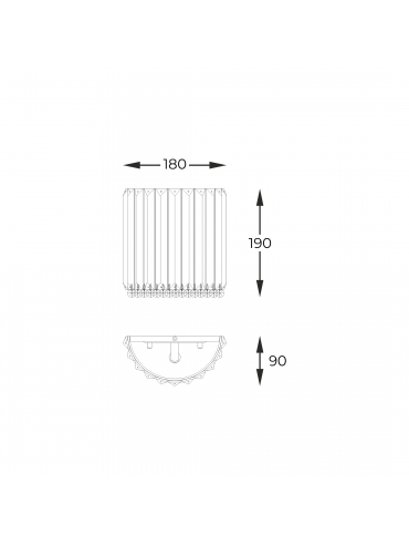 Kinkiet PRINCE W0360-01A-B5AC