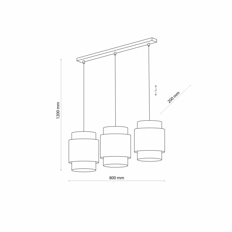 Lampa wisząca BOHO WHITE 6531