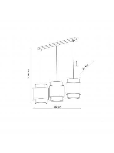 Lampa wisząca BOHO WHITE 6531