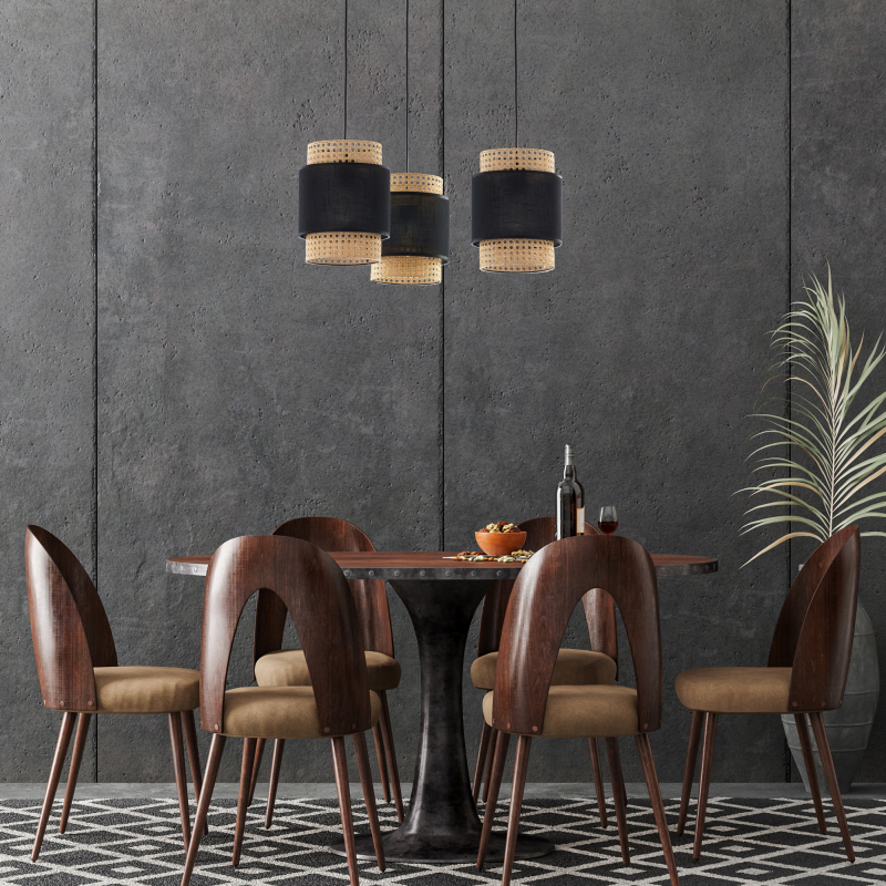 Lampa wisząca BOHO BLACK 6549