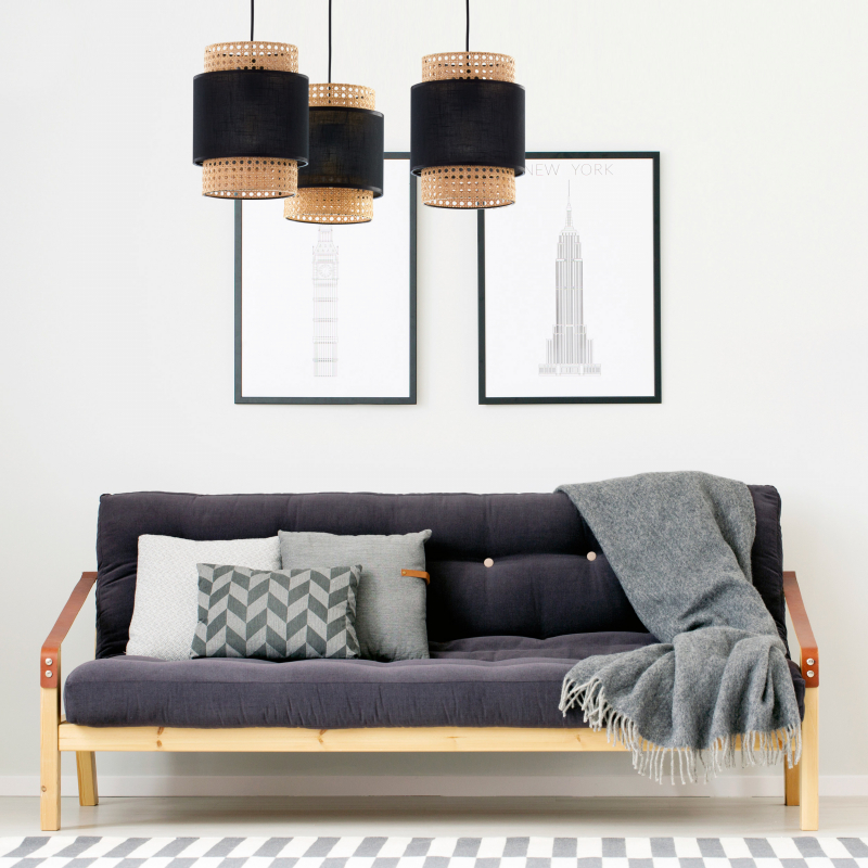 Lampa wisząca BOHO BLACK 6549