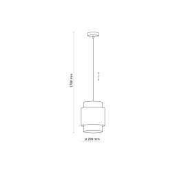 Lampa wisząca BOHO WHITE 6528