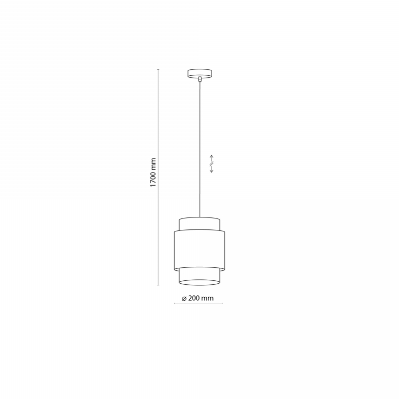 Lampa wisząca BOHO WHITE 6528