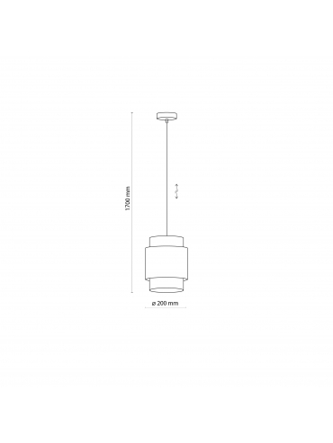 Lampa wisząca BOHO WHITE 6528