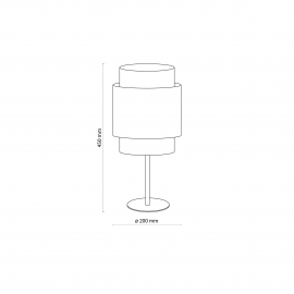 Lampa stołowa BOHO WHITE 6565