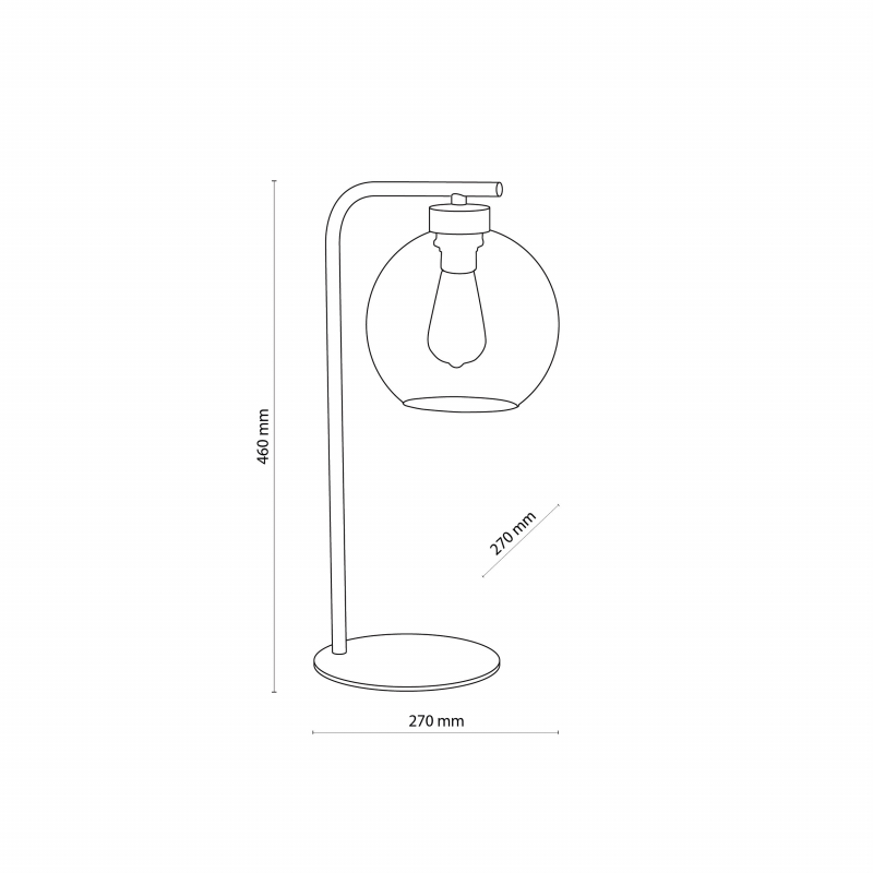Lampa stołowa CUBUS GRAPHITE 5102