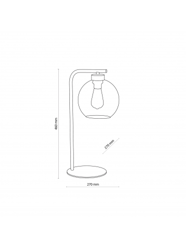 Lampa stołowa CUBUS GRAPHITE 5102