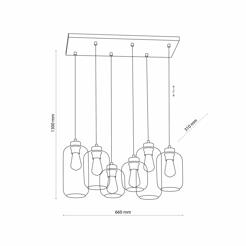 Lampa wisząca MARCO BROWN 3176