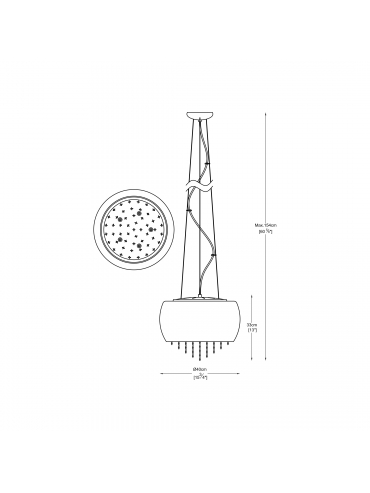 Lampa wisząca VISTA P0076-05K-F4GQ