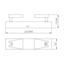 Lampa sufitowa SPAZIO CK99603A-2