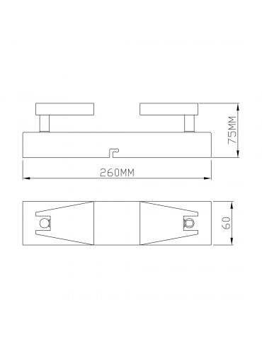 Lampa sufitowa SPAZIO CK99603A-2