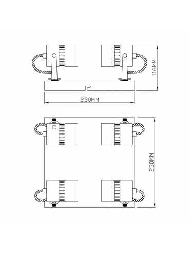 Lampa sufitowa SICA CK99892-4