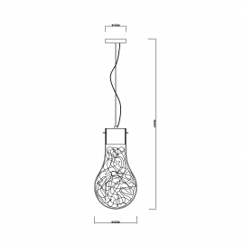 Lampa wisząca CIRO MD1458-1L