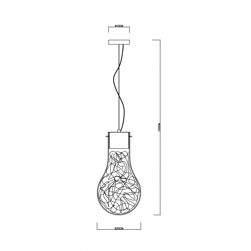 Lampa wisząca CIRO MD1458-1L