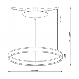 Lampa wisząca CIRCLE L-CD-674