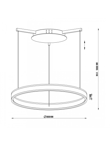 Lampa wisząca CIRCLE L-CD-674