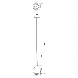 Lampa wisząca LIBRA MD2128-1W