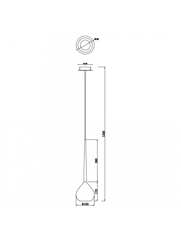 Lampa wisząca LIBRA MD2128-1W