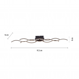 Lampa sufitowa WAVE 15166-18