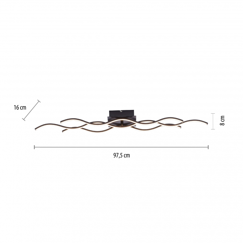 Lampa sufitowa WAVE 15166-18