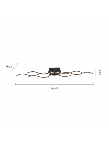 Lampa sufitowa WAVE 15166-18
