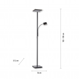 Lampa podłogowa HANS 11710-18