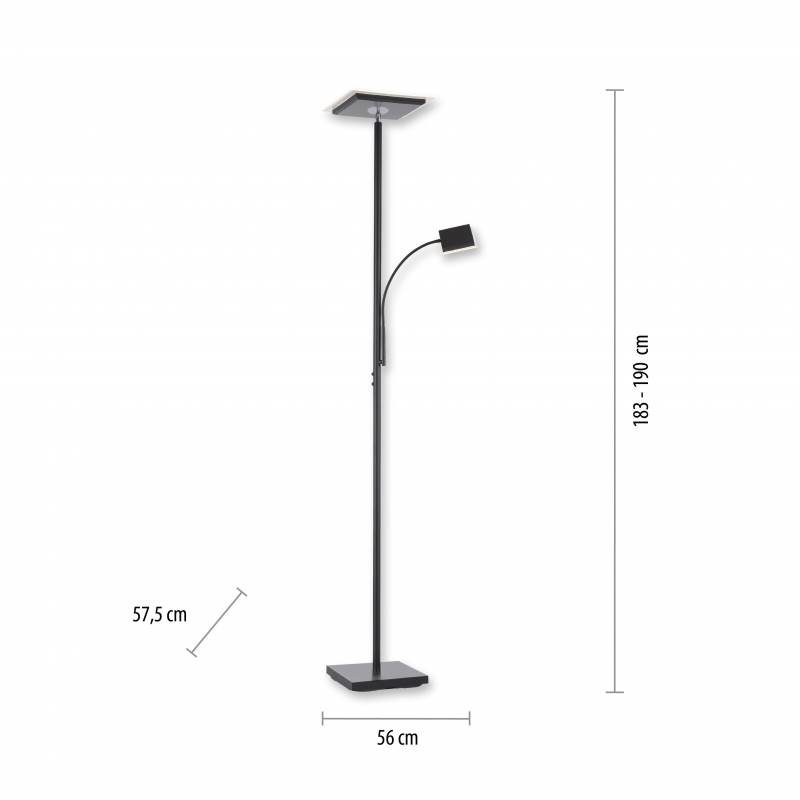Lampa podłogowa HANS 11710-18
